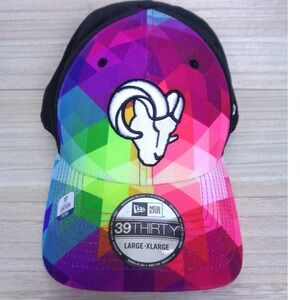 Los Angeles Rams New Era NFL Crucial Catch 39THIRTY Flex Hat Size L/XL